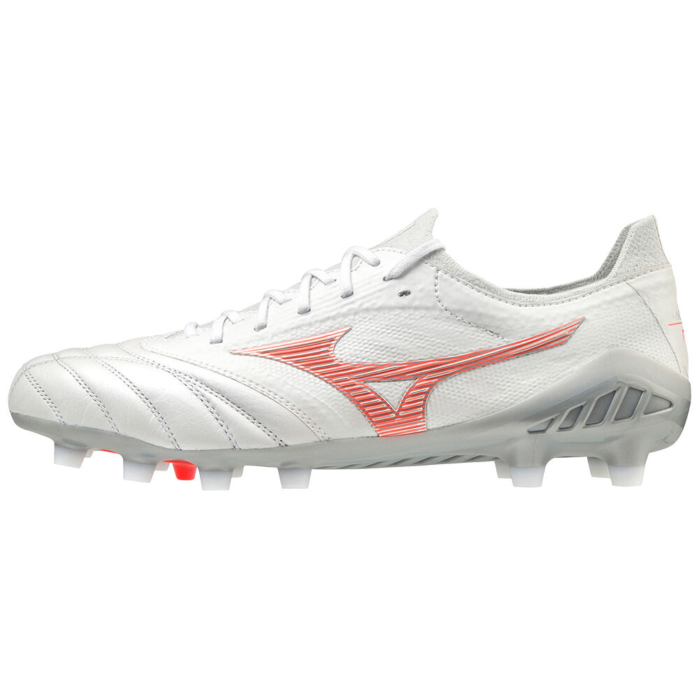 Botas de Futbol Mizuno Morelia Neo 3 beta Japan Hombre Blancas/Coral España RMXP-07826